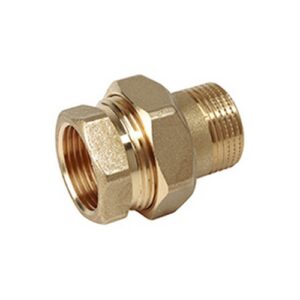 R18Y017 R18 Raccordo diritto f-m a bocchettone G 1-1/2"F x G 1-1/2"M GIACOMINI - immagine 1