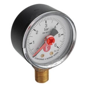 R225IY009 Manometro Rad. - 3/8" M - 0÷4 bar GIACOMINI