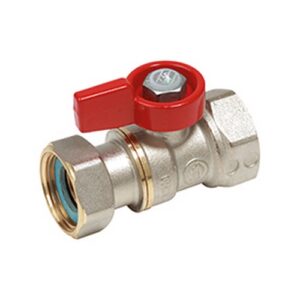 R251PX012 Valvola a sfera caldaia F-F, farfalla 1/2"F x calotta 1/2"F GIACOMINI - immagine 1
