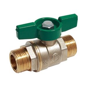 R253WX002 Valvola a sfera, attacchi M-M, maniglia a farfalla 3/8" GIACOMINI - immagine 1