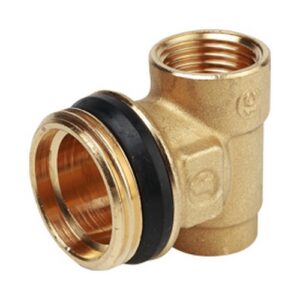 R591DX015 Terminale per collettori doppio attacco 1"M x 1/2"F x 1/2"F GIACOMINI - immagine 1