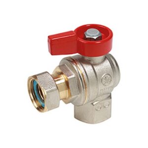 R781PX013 Valvola a sfera a squadra attacchi F-F 1/2"F x calotta 1/2"F GIACOMINI - immagine 1