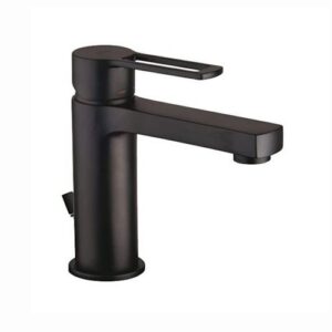 RIN075NOES Rubinetto miscelatore lavabo  scarico automatico water saving nero Ringo PAFFONI - immagine 1