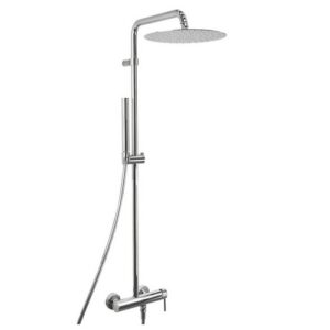 RM025278451 Kit doccia Radius Mix con colonna doccia h. 105 soffione doccia DO084 CROMO FRISONE