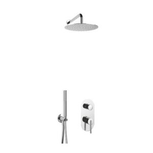 RM17351235048551 Kit doccia incasso,braccio soffione parete RADIUSMIX FRISONE - immagine 1