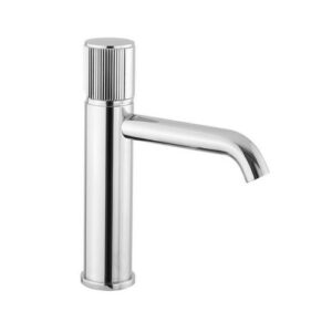 RTF014151 MONOCOMANDO LAVABO BE.140 T/C CROMATO RIGATINO FRISONE