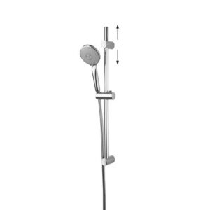 SA0232451 SALISCENDI ASTA TONDA D. 25 supporti regolabili flex DOCCIA 3 GETTI CROMATA FRISONE