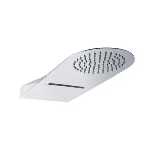 SD2350253CR Soffione Barcellona 2 getti pioggia e cascata acciaio 550x230 mm SPHERA - immagine 1