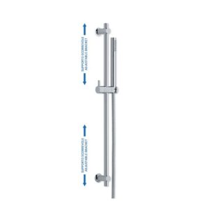 SL8A45503CR Saliscendi Arte 71cm con supporti regolabili, doccia Artist e flessibile SPHERA