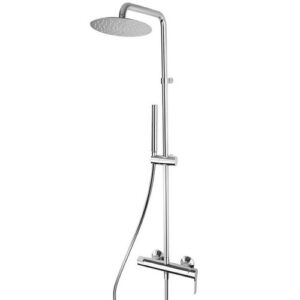 SPE26268451 MISCELATORE meccanico Sprint - colonna - soffione - Doccia Abs (084) CROMATO FRISONE