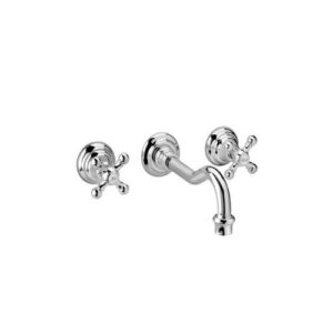 SY0266451 LAVABO TRE FORI DA INCASSO SCAR.STOP OPEN CROMATO SYMPH. FRISONE