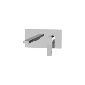 TI104CR Rubinetto miscelatore incasso 2 Fori rettangolare e bocca mm.150 TILT PAFFONI