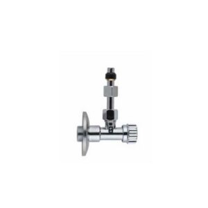 161122 RUBINETTO CASSETTA WC 2 DADI C/ROSONE OTTONE 1/2x3/8 ZAGI