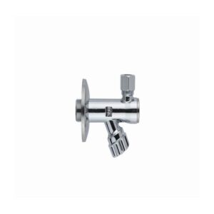 1940382 RUBINETTO SOTTOLAVABO C/DADO E ROSONE 3/8x3/8 OTTONE ZAGI