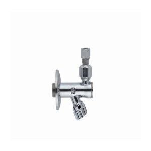 1945382 RUBINETTO SOTTOLAVABO C/ROSONE E SNODO 3/8x3/8 OTTONE ZAGI