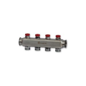 208ADM-07-10 Collettore inox con detentori att.3/4" 1-1/4"x 10 vie TE-SA