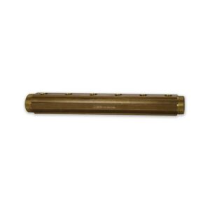 208BFS-08-07G Collettore barra att.1/2"F con att. Sfiato giallo 1-1/2"M x 7 vie - Int.70 TE-SA