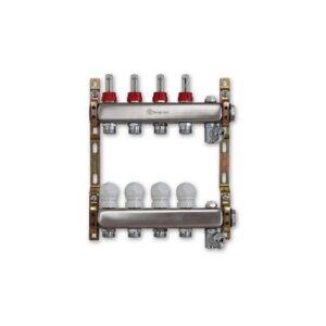 220AF2-06-09D Collettore inox ribassato con detentori att.3/4" 1"x 9 vie TE-SA - immagine 1