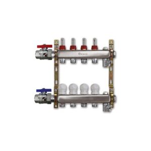 220ATT2-06-02E Collettore inox con flussimetri att.3/4" con valvole a sfera 1"x 2 vie TE-SA - immagine 1