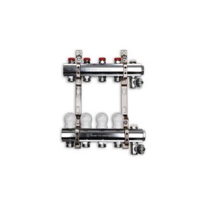 220F/2-06-12D Collettore con detentori att.3/4" ribassato 1"x 12 vie TE-SA - immagine 1