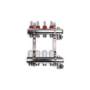 220FTT2-06-03D Collettore con flussimetri att.3/4" ribassato 1"x 3 vie TE-SA - immagine 1