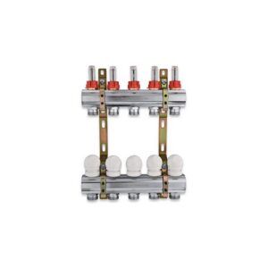 220TT-06-12 Collettore con flussimetri att. 3/4" 1"x 12 vie TE-SA - immagine 1
