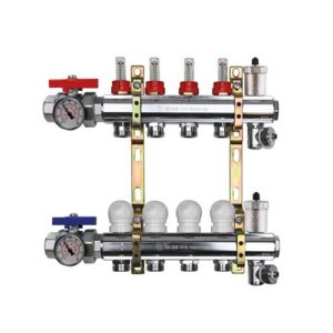 220TT2-07-02I3 Collettore con flussimetri e sfoghi aria automatici att.3/4" e kit I13 1-1/4"x 2 vie TE-SA - immagine 1