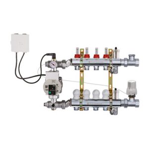 223TTIN-06-03 Gruppo di regolazione impianto radiante a punto fisso dx 1"x 3 vie TE-SA