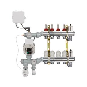 223VTTIN-06-02 Gruppo di regolazione impianto radiante verticale 1"x 2 vie TE-SA