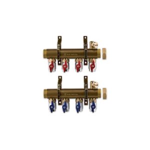 225SF-08-05 Collettore di distribuzione premontato att.3/4"F 1-1/2"M x 5 vie - Int.70 TE-SA - immagine 1