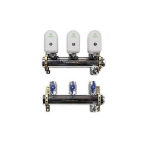 226VZ-07-03 Collettore con valvole motorizzate 230V att.3/4" 1-1/4"x 3 vie - Int.100 TE-SA - immagine 1