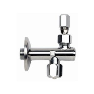 2384 RUBINETTO SOTTOLAVABO C/FILTRO+DADO+ROSONE 1/2x3/8 OTTONE ZAGI