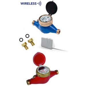 2579.08.50 Kit contatore Acqua Calda Sanitaria ACS alte portate - wireless 1"1/2 RBM - immagine 1