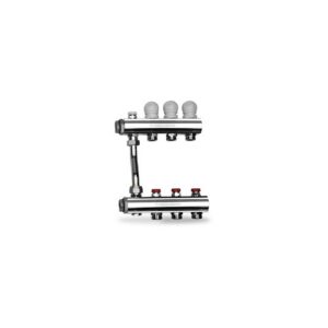 258-06-03 Gruppo di distribuzione alta temperatura att.3/4" 1"x 3 - ∆p 0,10 bar TE-SA - immagine 1