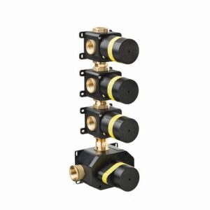 27877.00.000 Corpo incasso per miscelatori termostatici multiutenza 3 uscite 3/4" NEWFORM