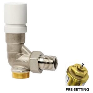 3924.03.90 Valvola termostatizzabile ad angolo con pre-regolazione 3/8" RBM - immagine 1