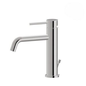 4201.21.018 Miscelatore monocomando lavabo con scarico da 1”1/4 flessibili F3/8" bocca prolungata cromo NEWFORM