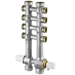 434.06.00 Collettore complanare mono-zona 1" 6+6 RBM - immagine 1