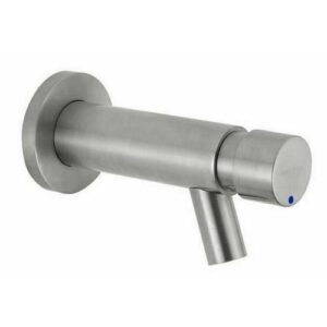 08400 Rubinetto temporizzato lavabo a parete serie INOX con comando IDRAL - immagine 1