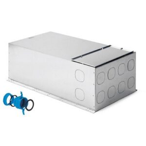 4603.08.16 Collettore con silenziatore integrato DN160 2+8+2 450x308x850 mm RBM - immagine 1