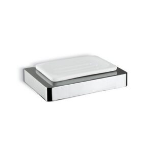 62900.21.018 Porta sapone a muro ceramica bianca cromo NEWFORM - immagine 1