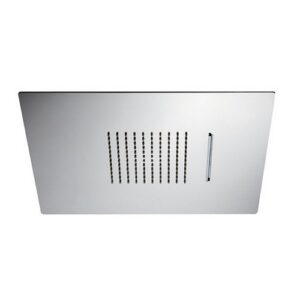 685.21.018 Soffione quadro ad incasso in acciaio getto pioggia e cascata. 400×400 mm cromo NEWFORM - immagine 1
