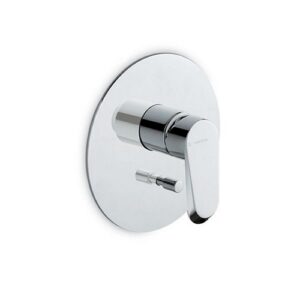 68970E.21.018 Parte esterna miscelatore monocomando ad incasso con deviatore a due uscite, ingressi ed uscite da 1/2" cromo NEWFORM - immagine 1