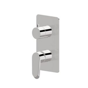68974E.21.018 Parte esterna miscelatore monocomando ad incasso con deviatore meccanico a 2 uscite 1/2" cromo NEWFORM - immagine 1