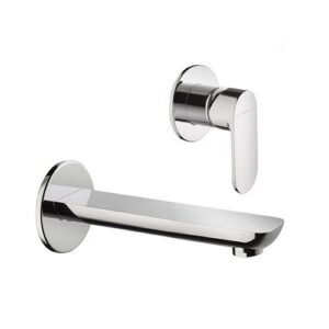 69328.21.018 Gruppo miscelatore monocomando a parete per lavabo completo di parte incasso, senza scarico cromo NEWFORM - immagine 1