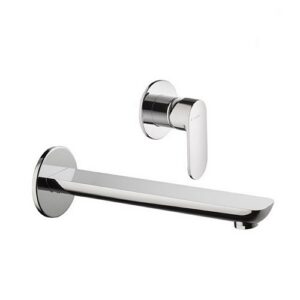 69330.21.018 Gruppo miscelatore monocomando a parete per lavabo completo di parte incasso senza scarico cromo NEWFORM - immagine 1