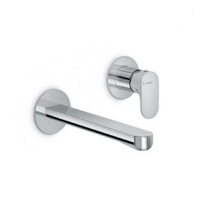 69430E.21.018 Parte esterna gruppo miscelatore monocomando a parete per lavabo senza scarico bocca lunga cromo NEWFORM - immagine 1