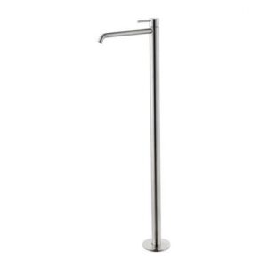 69618EX.50.050 Parte esterna miscelatore monocomando per lavabo con colonna di alimentazione a pavimento acciaio inox NEWFORM - immagine 1