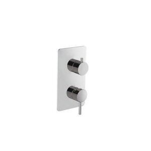 69673EX.50.050 Parte esterna miscelatore monocomando ad incasso con deviatore meccanico a due uscite 1/2" inox NEWFORM - immagine 1