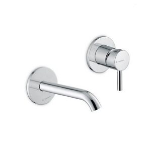 70828E.21.018 Parte esterna gruppo miscelatore monocomando a parete per lavabo senza scarico cromo NEWFORM - immagine 1